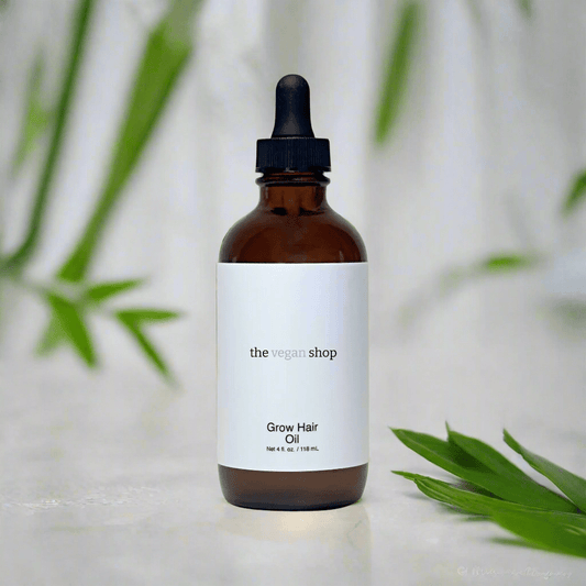 Grow Hair Oil - The Vegan Shop - SeeTheGlow